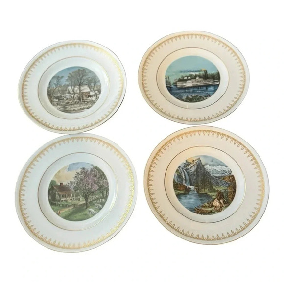 Vintage Currier & Ives Plate Collection - Picture 2 of 7